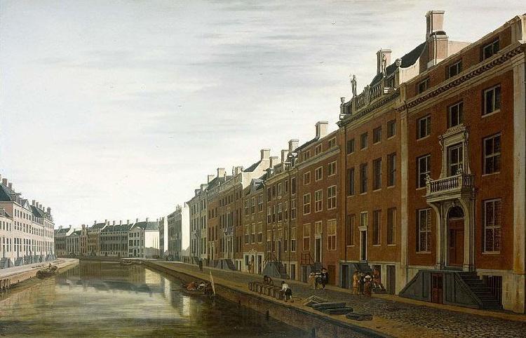 BERCKHEYDE, Gerrit Adriaensz. The Bend in the Herengracht near the Nieuwe Spiegelstraat in Amsterdam Spain oil painting art